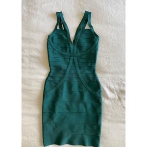 Emerald Green Bandage Dress